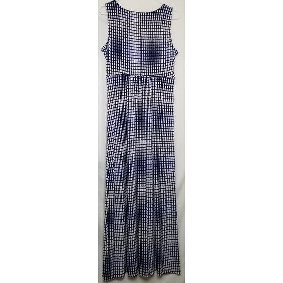 NWOT-Ellen Tracy Multicolor Twisted Front At Bodice V-Neck Maxi Sun Dress Size S - Picture 5 of 9